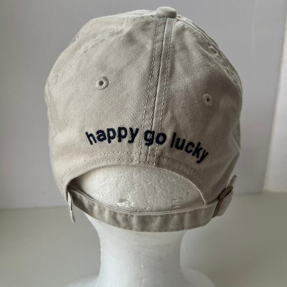 LIFE IS GOOD Happy Go Life Unisex Cap Hat Size Tan"Art of Optimism" Shamrock - Picture 7 of 12